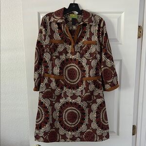 Tracy Porter Sheath Dress 3/4 Sleeve Polo Collar with double front pockets